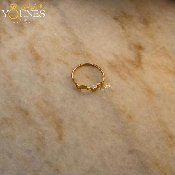 انگشتر برگی طلا